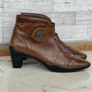 Josef Seibel Leather Tina Heel Ankle Boots size 40/8.5